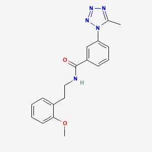 N-[2-(2-methoxyphenyl)ethyl]-3-(5-methyl-1H-tetrazol-1-yl)benzamide