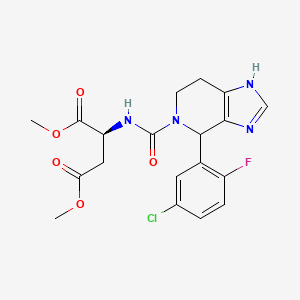 molecular formula C19H20ClFN4O5 B10987367 Dimethyl (2S)-2-({[4-(5-chloro-2-fluorophenyl)-3,4,6,7-tetrahydro-5H-imidazo[4,5-C]pyridin-5-YL]carbonyl}amino)butanedioate 