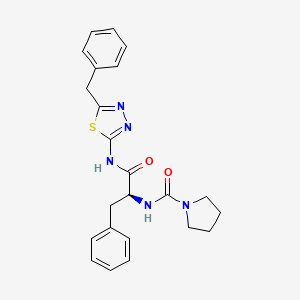 (E)-N-(5-benzyl-1,3,4-thiadiazol-2(3H)-ylidene)-Nalpha-(pyrrolidin-1-ylcarbonyl)-L-phenylalaninamide