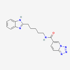 N-[5-(1H-benzimidazol-2-yl)pentyl]tetrazolo[1,5-a]pyridine-6-carboxamide