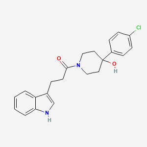 1-[4-(4-chlorophenyl)-4-hydroxypiperidin-1-yl]-3-(1H-indol-3-yl)propan-1-one