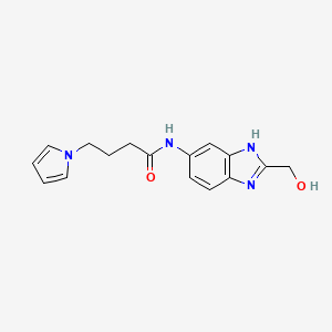 N-[2-(hydroxymethyl)-1H-benzimidazol-6-yl]-4-(1H-pyrrol-1-yl)butanamide