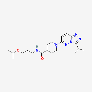 N-[3-(propan-2-yloxy)propyl]-1-[3-(propan-2-yl)[1,2,4]triazolo[4,3-b]pyridazin-6-yl]piperidine-4-carboxamide