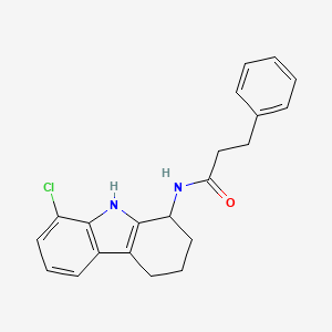 N-(8-chloro-2,3,4,9-tetrahydro-1H-carbazol-1-yl)-3-phenylpropanamide