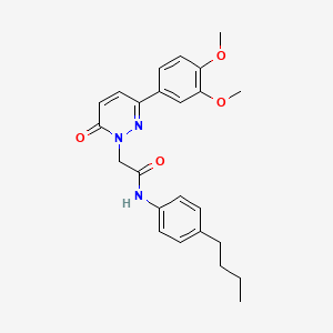 N-(4-butylphenyl)-2-(3-(3,4-dimethoxyphenyl)-6-oxopyridazin-1(6H)-yl)acetamide