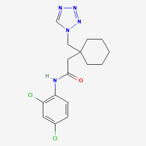 molecular formula C16H19Cl2N5O B10987599 N-(2,4-dichlorophenyl)-2-[1-(1H-tetrazol-1-ylmethyl)cyclohexyl]acetamide 