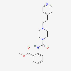 molecular formula C20H24N4O3 B10987601 Methyl 2-[({4-[2-(pyridin-4-yl)ethyl]piperazin-1-yl}carbonyl)amino]benzoate 