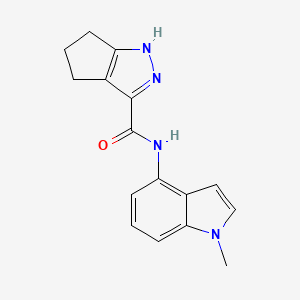 N-(1-methyl-1H-indol-4-yl)-2,4,5,6-tetrahydrocyclopenta[c]pyrazole-3-carboxamide