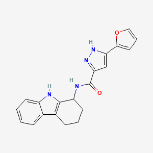 5-(furan-2-yl)-N-(2,3,4,9-tetrahydro-1H-carbazol-1-yl)-1H-pyrazole-3-carboxamide