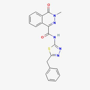 molecular formula C19H15N5O2S B10987663 N-(5-benzyl-1,3,4-thiadiazol-2-yl)-3-methyl-4-oxo-3,4-dihydrophthalazine-1-carboxamide 