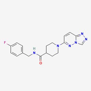 molecular formula C18H19FN6O B10987699 N-(4-fluorobenzyl)-1-([1,2,4]triazolo[4,3-b]pyridazin-6-yl)piperidine-4-carboxamide 