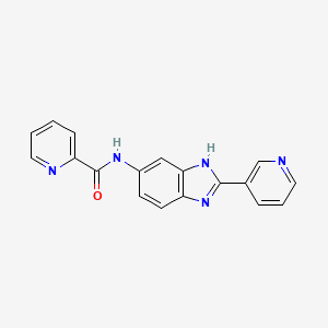 2-Pyridinecarboxamide, N-[2-(3-pyridinyl)-1H-benzimidazol-6-yl]-