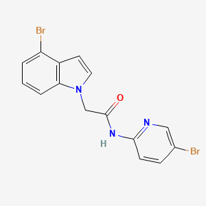 2-(4-bromo-1H-indol-1-yl)-N-(5-bromopyridin-2-yl)acetamide