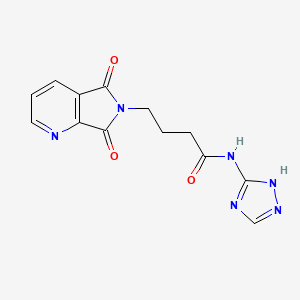 4-(5,7-dioxo-5,7-dihydro-6H-pyrrolo[3,4-b]pyridin-6-yl)-N-(4H-1,2,4-triazol-3-yl)butanamide