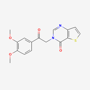 3-[2-(3,4-dimethoxyphenyl)-2-oxoethyl]thieno[3,2-d]pyrimidin-4(3H)-one