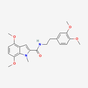 N-[2-(3,4-dimethoxyphenyl)ethyl]-4,7-dimethoxy-1-methyl-1H-indole-2-carboxamide