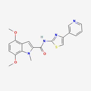 4,7-dimethoxy-1-methyl-N-(4-(pyridin-3-yl)thiazol-2-yl)-1H-indole-2-carboxamide