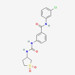 N-(3-chlorophenyl)-3-{[(1,1-dioxidotetrahydrothiophen-3-yl)carbamoyl]amino}benzamide