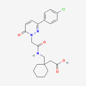 {1-[({[3-(4-chlorophenyl)-6-oxopyridazin-1(6H)-yl]acetyl}amino)methyl]cyclohexyl}acetic acid