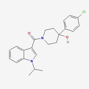 [4-(4-chlorophenyl)-4-hydroxypiperidino](1-isopropyl-1H-indol-3-yl)methanone