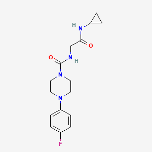 N-[2-(cyclopropylamino)-2-oxoethyl]-4-(4-fluorophenyl)piperazine-1-carboxamide