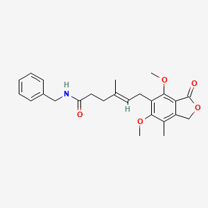 (4E)-N-benzyl-6-(4,6-dimethoxy-7-methyl-3-oxo-1,3-dihydro-2-benzofuran-5-yl)-4-methylhex-4-enamide