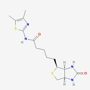 5-[(3AS,4S,6AR)-2-Oxohexahydro-1H-thieno[3,4-D]imidazol-4-YL]-N-(4,5-dimethyl-1,3-thiazol-2-YL)pentanamide