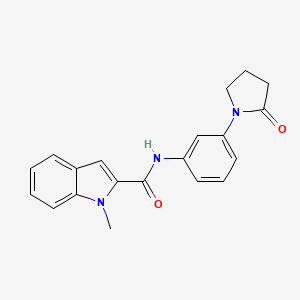 1-methyl-N-(3-(2-oxopyrrolidin-1-yl)phenyl)-1H-indole-2-carboxamide