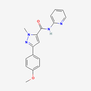 3-(4-methoxyphenyl)-1-methyl-N-(pyridin-2-yl)-1H-pyrazole-5-carboxamide