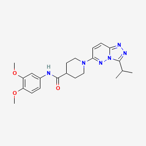 N-(3,4-dimethoxyphenyl)-1-[3-(propan-2-yl)[1,2,4]triazolo[4,3-b]pyridazin-6-yl]piperidine-4-carboxamide