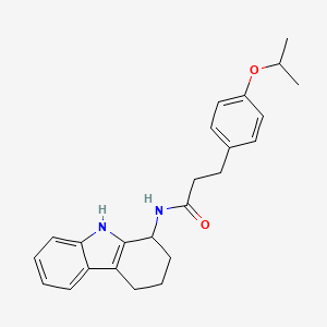 molecular formula C24H28N2O2 B10987907 3-[4-(propan-2-yloxy)phenyl]-N-(2,3,4,9-tetrahydro-1H-carbazol-1-yl)propanamide 