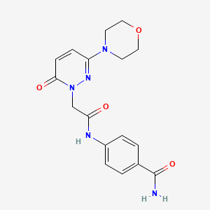 4-({[3-(morpholin-4-yl)-6-oxopyridazin-1(6H)-yl]acetyl}amino)benzamide