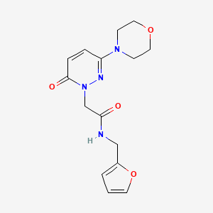 molecular formula C15H18N4O4 B10987911 N-(furan-2-ylmethyl)-2-[3-(morpholin-4-yl)-6-oxopyridazin-1(6H)-yl]acetamide 