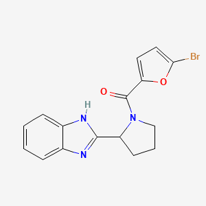 [2-(1H-benzimidazol-2-yl)pyrrolidin-1-yl](5-bromofuran-2-yl)methanone