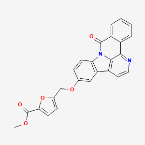 Methyl 5-{[(9-oxo-9H-isoquino[2,3,4-LM]beta-carbolin-5-YL)oxy]methyl}-2-furoate