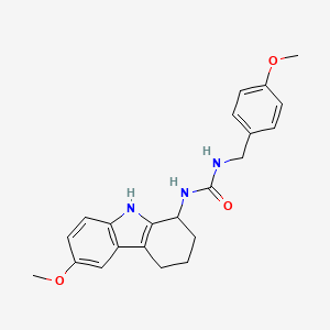 N-(4-Methoxybenzyl)-N'-(6-methoxy-2,3,4,9-tetrahydro-1H-carbazol-1-YL)urea