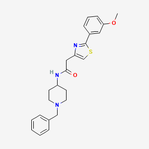 N-(1-benzylpiperidin-4-yl)-2-[2-(3-methoxyphenyl)-1,3-thiazol-4-yl]acetamide