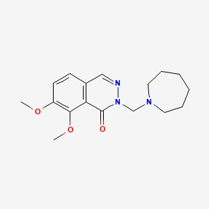 molecular formula C17H23N3O3 B10988056 2-(azepan-1-ylmethyl)-7,8-dimethoxyphthalazin-1(2H)-one 