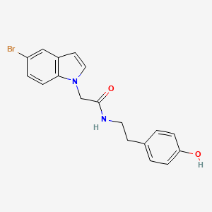 molecular formula C18H17BrN2O2 B10988064 2-(5-bromo-1H-indol-1-yl)-N-[2-(4-hydroxyphenyl)ethyl]acetamide 