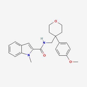 N-{[4-(4-methoxyphenyl)tetrahydro-2H-pyran-4-yl]methyl}-1-methyl-1H-indole-2-carboxamide