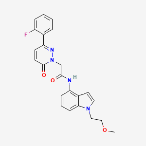 2-[3-(2-fluorophenyl)-6-oxopyridazin-1(6H)-yl]-N-[1-(2-methoxyethyl)-1H-indol-4-yl]acetamide