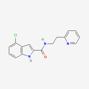 4-chloro-N-[2-(pyridin-2-yl)ethyl]-1H-indole-2-carboxamide