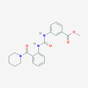 Methyl 3-({[2-(piperidin-1-ylcarbonyl)phenyl]carbamoyl}amino)benzoate