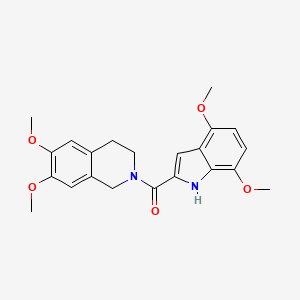 (6,7-dimethoxy-3,4-dihydroisoquinolin-2(1H)-yl)(4,7-dimethoxy-1H-indol-2-yl)methanone