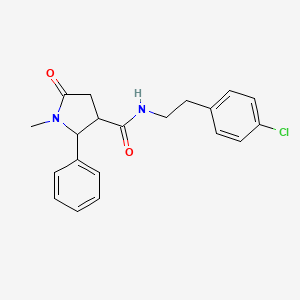 N-[2-(4-chlorophenyl)ethyl]-1-methyl-5-oxo-2-phenylpyrrolidine-3-carboxamide