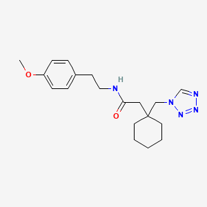 N-[2-(4-methoxyphenyl)ethyl]-2-[1-(1H-tetrazol-1-ylmethyl)cyclohexyl]acetamide