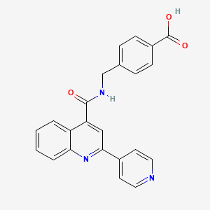 4-[({[2-(Pyridin-4-yl)quinolin-4-yl]carbonyl}amino)methyl]benzoic acid