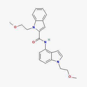 molecular formula C23H25N3O3 B10988282 1-(2-methoxyethyl)-N-[1-(2-methoxyethyl)-1H-indol-4-yl]-1H-indole-2-carboxamide 