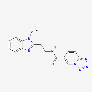 N-{2-[1-(propan-2-yl)-1H-benzimidazol-2-yl]ethyl}tetrazolo[1,5-a]pyridine-6-carboxamide