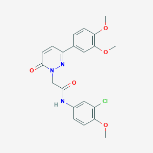 N-(3-chloro-4-methoxyphenyl)-2-(3-(3,4-dimethoxyphenyl)-6-oxopyridazin-1(6H)-yl)acetamide